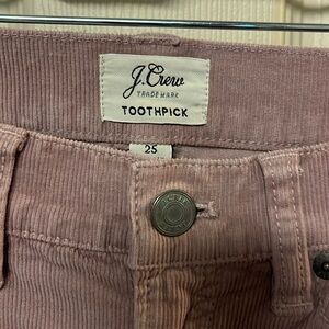 J. Crew lightweight corduroy jeans.